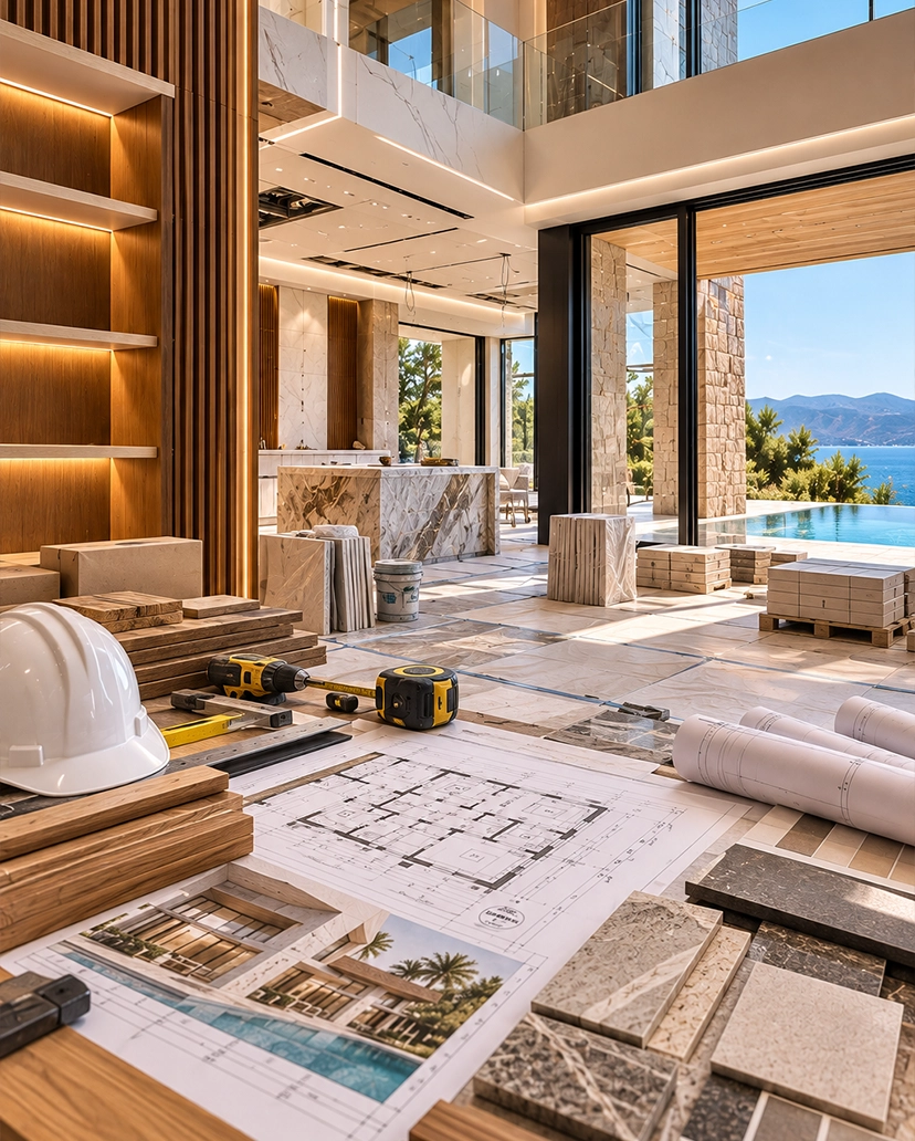 Materials that make the room.